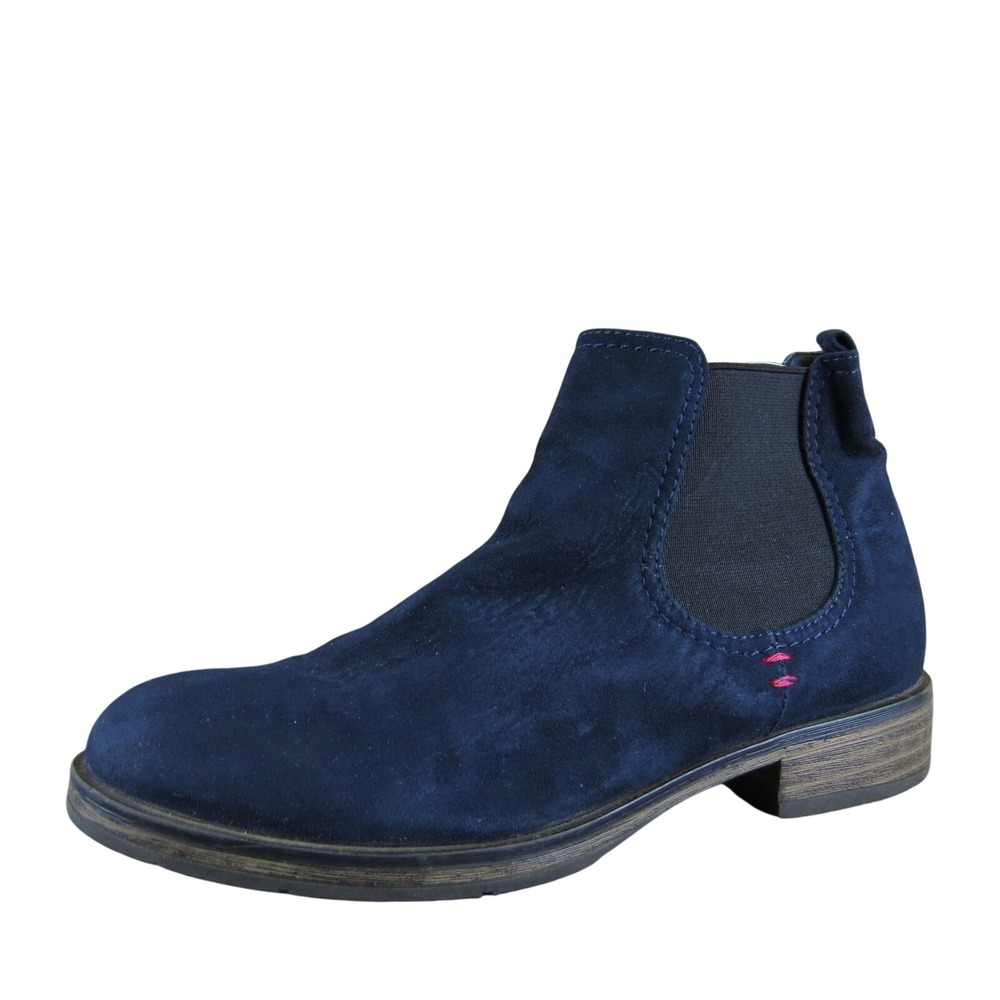 Graceland Women 37 Navy Blue Textile Chelsea Ankle Boots Casual Slip-On